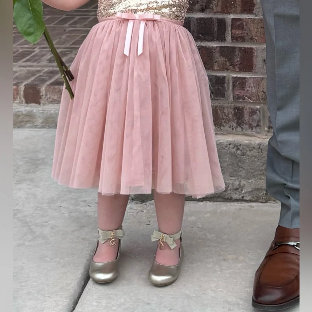 Michael Kors Girls “Kenyah Kay” Logo Charm Gold Ballet Flats Size 6 Toddler/Baby - Picture 12 of 12